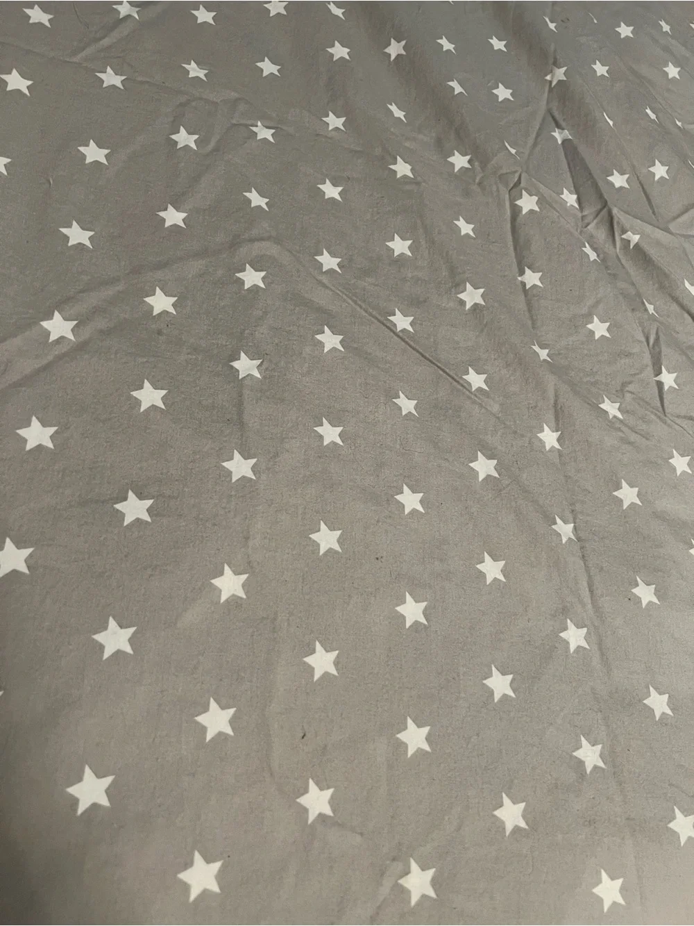 Pottery Barn Kids Gray Star Pattern Duvet Cover